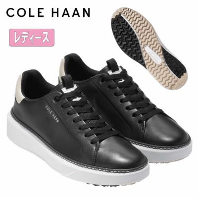 送料無料！
  
  【レディース】コールハーン COLE HAANゴルフシューズ スパイクレス W29611グランドプロ トップスピン ゴルフ womensブラック / ホワイトキャップグレー / オプティックホワイト